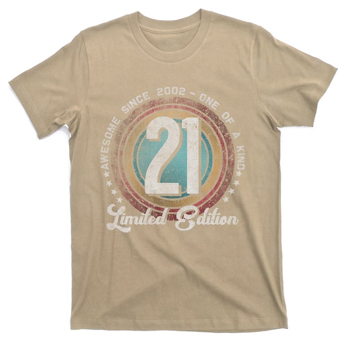 Vintage 2002 21 Year Old Gifts Limited Edition 21st Birthday Gift Love Cute T-Shirt