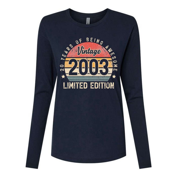 Vintage 2003 20 Years Of Being Awesome Womens Cotton Relaxed Long Sleeve T-Shirt