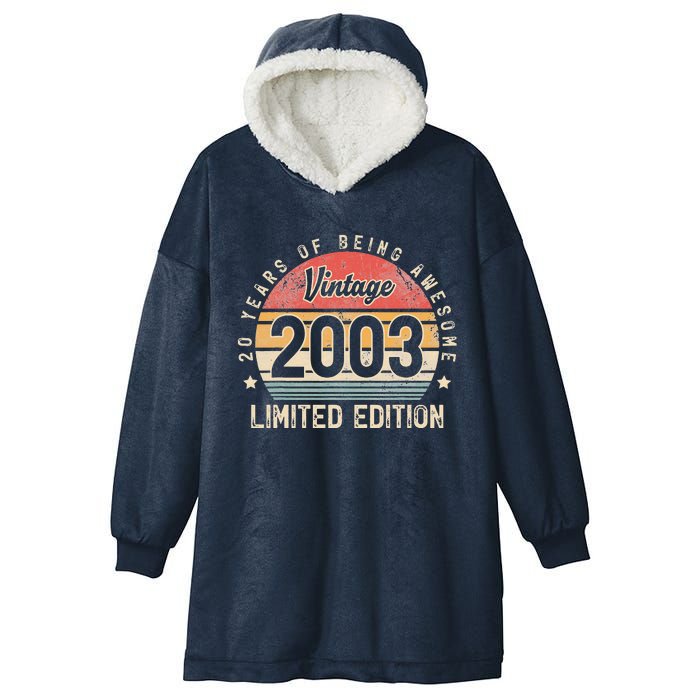 Vintage 2003 20 Years Of Being Awesome Hooded Wearable Blanket