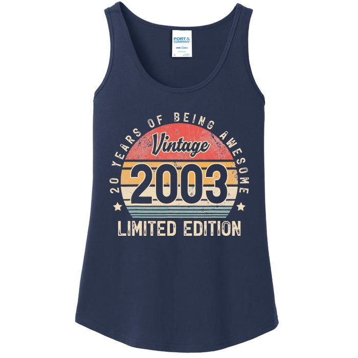 Vintage 2003 20 Years Of Being Awesome Ladies Essential Tank