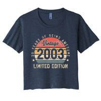 Vintage 2003 20 Years Of Being Awesome Women's Crop Top Tee