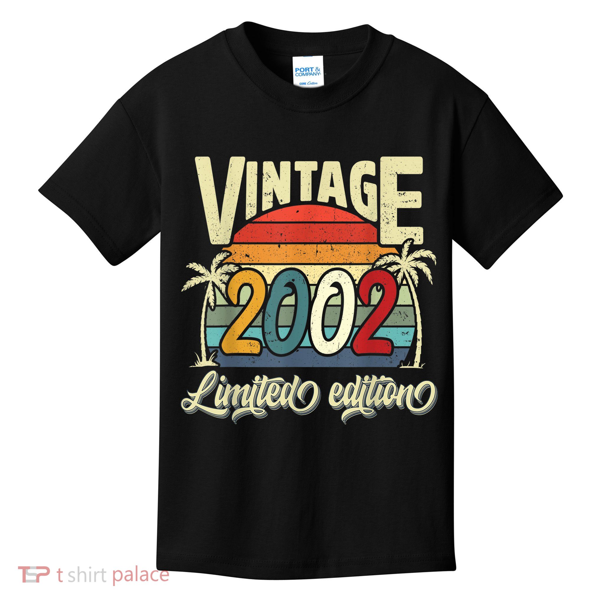 Vintage 2002 21st Birthday Limited Edition 21 Years Old Bday Kids T-Shirt