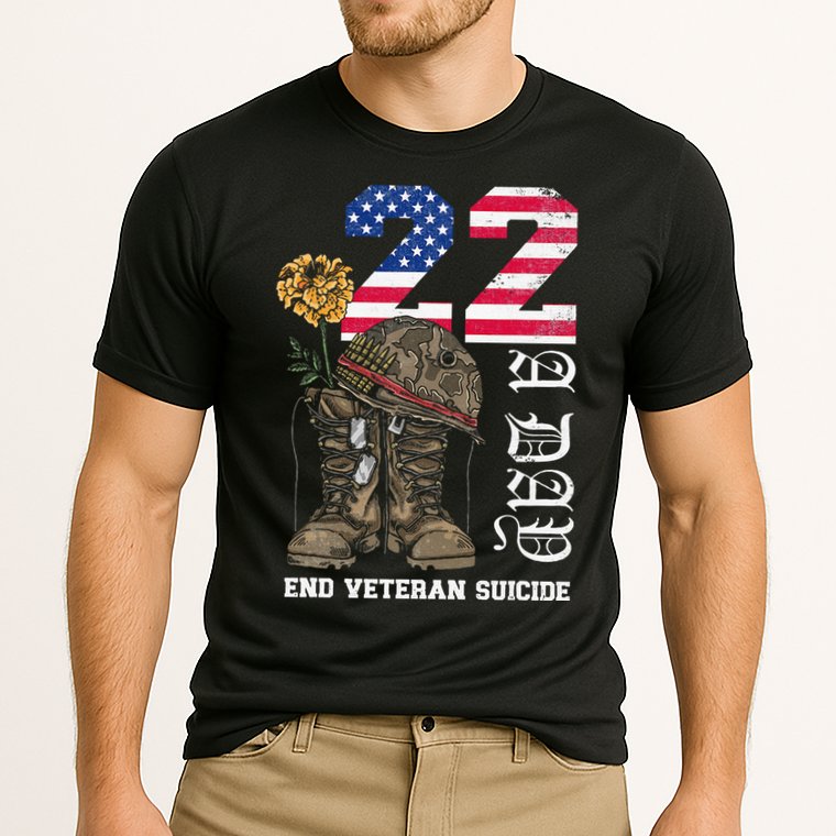 Veteran 22 A Day Take Their Lives End Veteran Suicide Performance Shirt