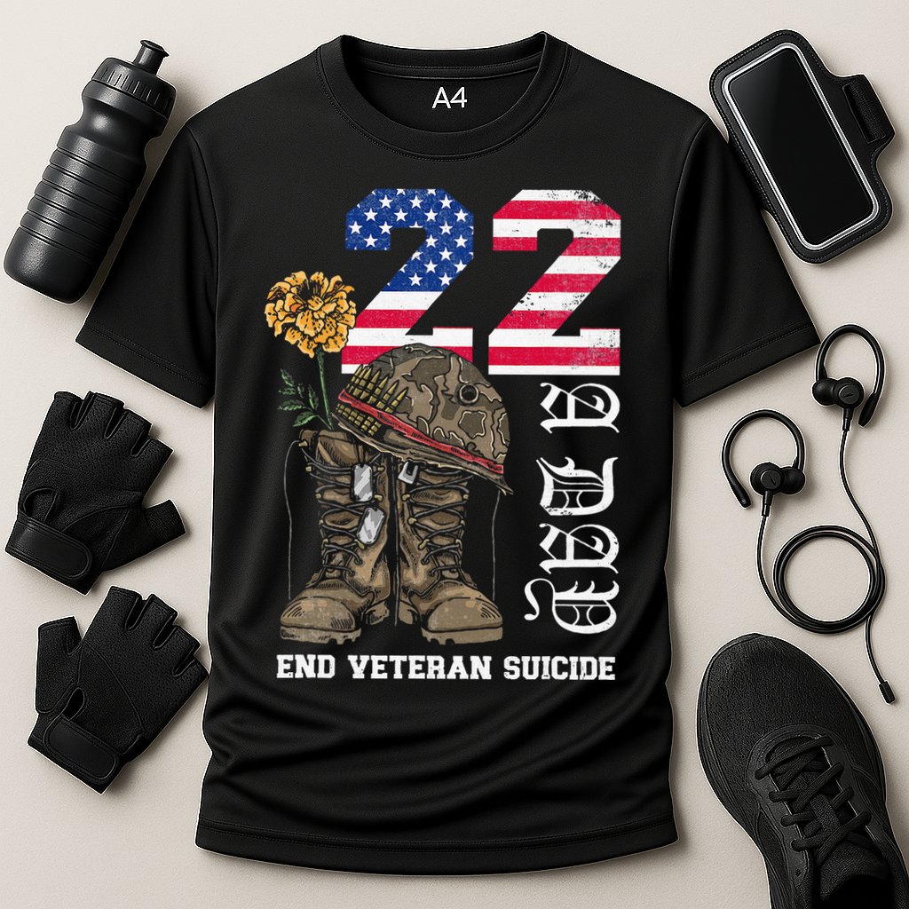 Veteran 22 A Day Take Their Lives End Veteran Suicide Performance Shirt