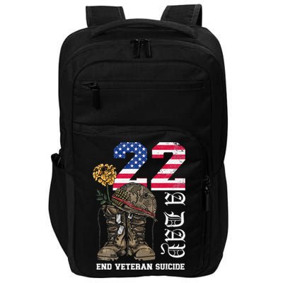 Veteran 22 A Day Take Their Lives End Veteran Suicide Impact Tech Backpack
