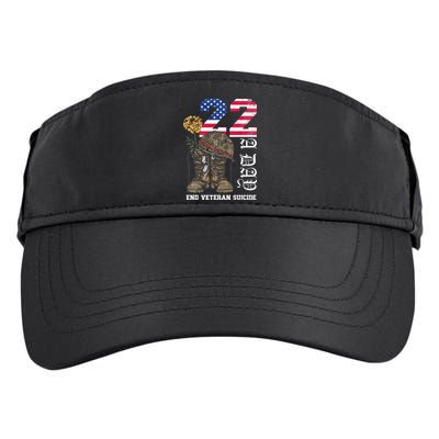 Veteran 22 A Day Take Their Lives End Veteran Suicide Adult Drive Performance Visor