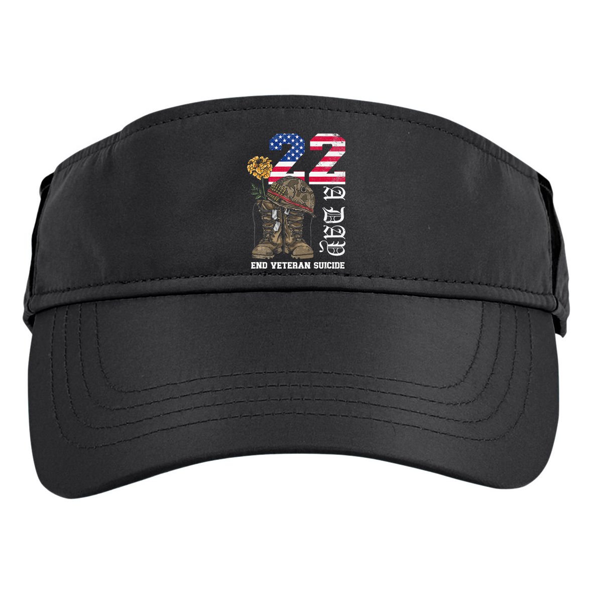 Veteran 22 A Day Take Their Lives End Veteran Suicide Adult Drive Performance Visor