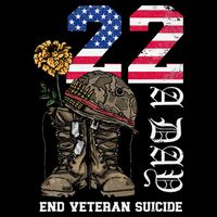 Veteran 22 A Day Take Their Lives End Veteran Suicide Drawstring Bag