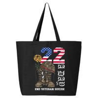 Veteran 22 A Day Take Their Lives End Veteran Suicide 25L Jumbo Tote