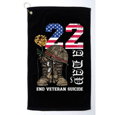 Veteran 22 A Day Take Their Lives End Veteran Suicide Golf Towel