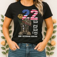 Veteran 22 A Day Take Their Lives End Veteran Suicide Womens T-Shirt
