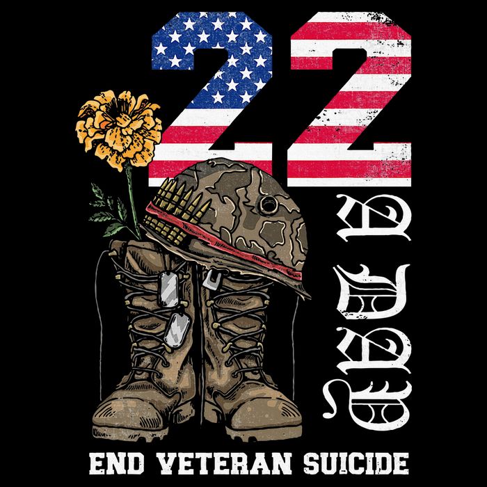 Veteran 22 A Day Take Their Lives End Veteran Suicide Womens T-Shirt