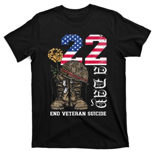 Veteran 22 A Day Take Their Lives End Veteran Suicide T-Shirt