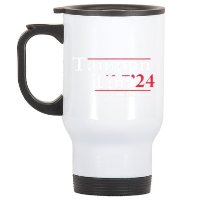 Voting 2024 Apparels Tampon Tim Stainless Steel Travel Mug