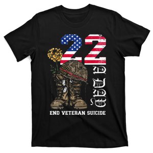 Veteran 22 A Day Take Their Lives End Veteran Suicide T-Shirt