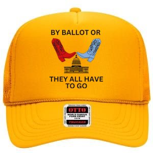 Vote 2024 Bold Election Design High Crown Mesh Back Trucker Hat