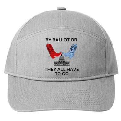 Vote 2024 Bold Election Design 7-Panel Snapback Hat