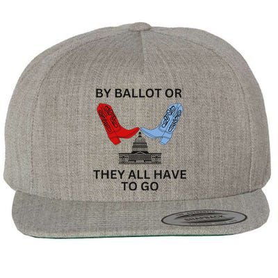 Vote 2024 Bold Election Design Wool Snapback Cap