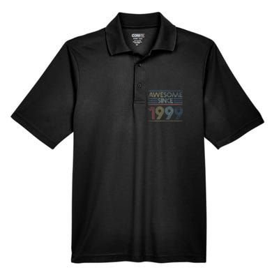 Vintage 23rd Birthday Gifts - Awesome Since 1999 Men's Origin Performance Piqué Polo