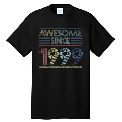 Vintage 23rd Birthday Gifts - Awesome Since 1999 Tall T-Shirt