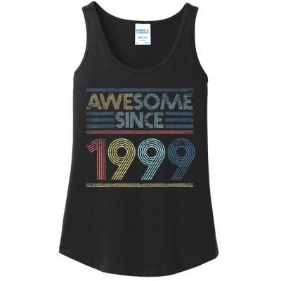 Vintage 23rd Birthday Gifts - Awesome Since 1999 Ladies Essential Tank