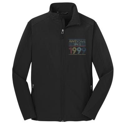 Vintage 23rd Birthday Gifts - Awesome Since 1999 Core Soft Shell Jacket