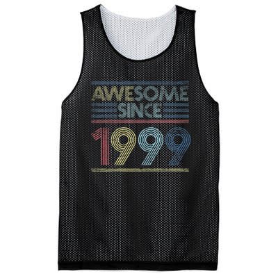 Vintage 23rd Birthday Gifts - Awesome Since 1999 Mesh Reversible Basketball Jersey Tank