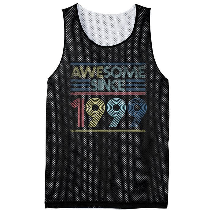 Vintage 23rd Birthday Gifts - Awesome Since 1999 Mesh Reversible Basketball Jersey Tank