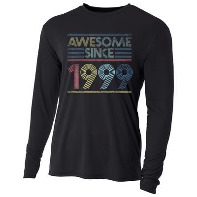 Vintage 23rd Birthday Gifts - Awesome Since 1999 Cooling Performance Long Sleeve Crew