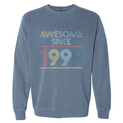 Vintage 23rd Birthday Gifts - Awesome Since 1999 Garment-Dyed Sweatshirt