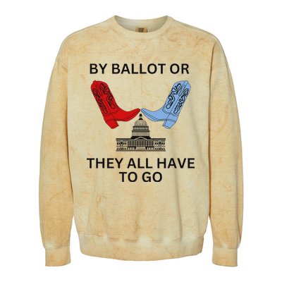 Vote 2024 Bold Election Design Colorblast Crewneck Sweatshirt