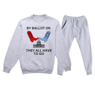 Vote 2024 Bold Election Design Premium Crewneck Sweatsuit Set