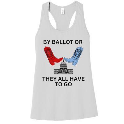 Vote 2024 Bold Election Design Women's Racerback Tank