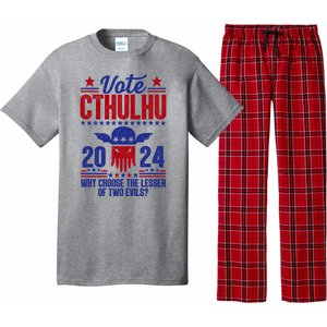 Vote 2024 Cthulhu President Choose The Lesser Of Two Evils Pajama Set