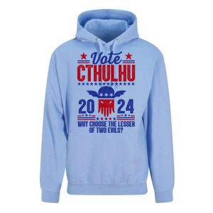 Vote 2024 Cthulhu President Choose The Lesser Of Two Evils Unisex Surf Hoodie