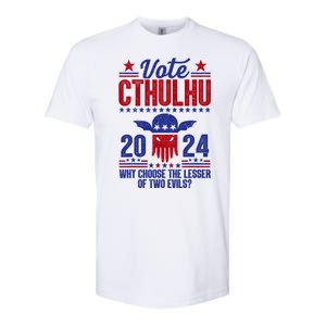 Vote 2024 Cthulhu President Choose The Lesser Of Two Evils Softstyle CVC T-Shirt