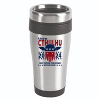 Vote 2024 Cthulhu President Choose The Lesser Of Two Evils 16oz Travel Tumbler