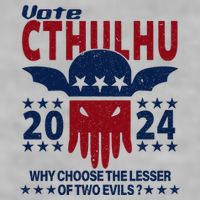Vote 2024 Cthulhu President Choose The Lesser Of Two Evils Ladies PosiCharge Tri-Blend Wicking Tank