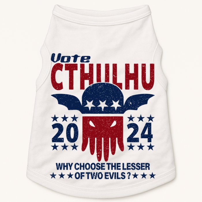 Vote 2024 Cthulhu President Choose The Lesser Of Two Evils Doggie Tank