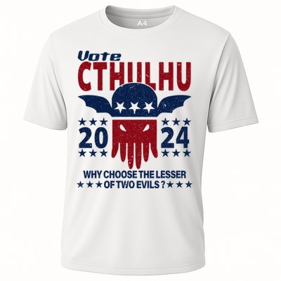 Vote 2024 Cthulhu President Choose The Lesser Of Two Evils Performance Shirt