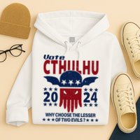 Vote 2024 Cthulhu President Choose The Lesser Of Two Evils Hoodie
