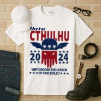 Vote 2024 Cthulhu President Choose The Lesser Of Two Evils Tall T-Shirt