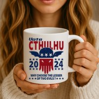 Vote 2024 Cthulhu President Choose The Lesser Of Two Evils Mug