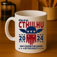 Vote 2024 Cthulhu President Choose The Lesser Of Two Evils Mug