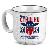Vote 2024 Cthulhu President Choose The Lesser Of Two Evils 15oz Campfire Ceramic Mug