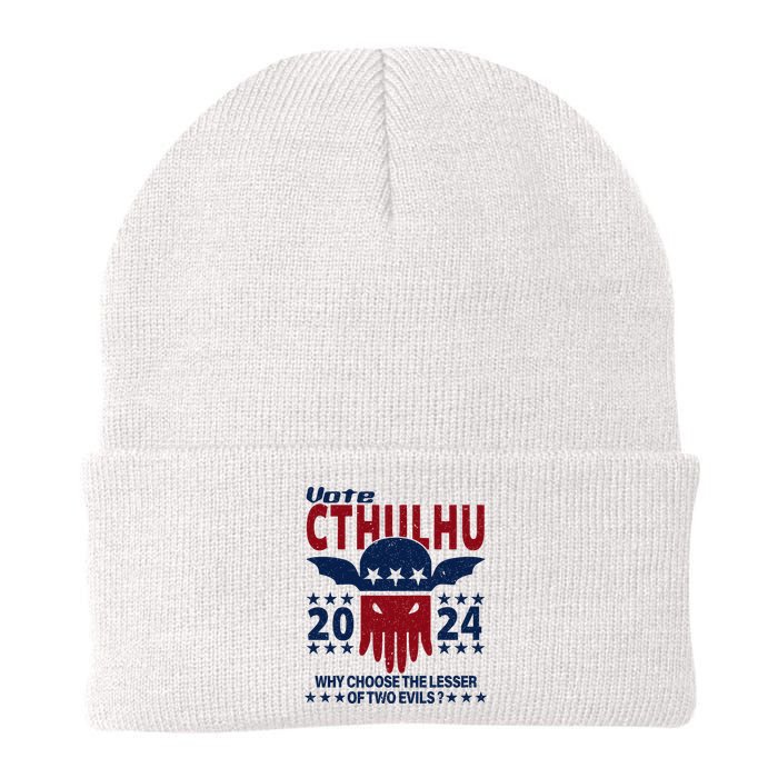 Vote 2024 Cthulhu President Choose The Lesser Of Two Evils Beanie