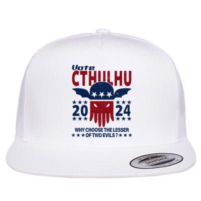 Vote 2024 Cthulhu President Choose The Lesser Of Two Evils Flatbill Hat
