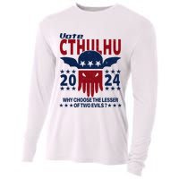 Vote 2024 Cthulhu President Choose The Lesser Of Two Evils Cooling Performance Long Sleeve Crew