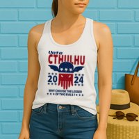 Vote 2024 Cthulhu President Choose The Lesser Of Two Evils Womens Tank Top