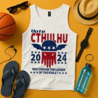 Vote 2024 Cthulhu President Choose The Lesser Of Two Evils Tank Top